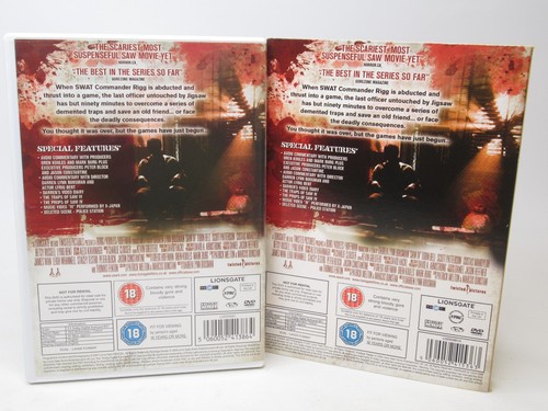 Saw 1-8 DVD Collection Bundle Jigsaw Tobin Bell Splatter Horror Thriller Movies - Picture 10 of 22