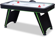 Hathaway Voyager 5' Air Hockey Table for Home Game Room LED Scoring BLACK