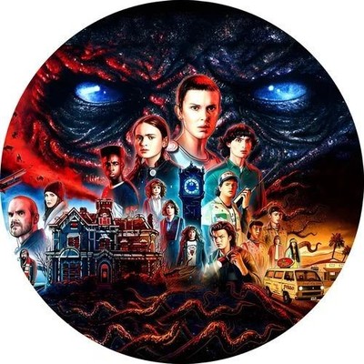 Stranger Things Tortenaufleger  Stranger Things Deko Serie Fondant