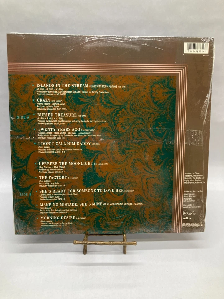 Kenny Rogers Greatest Hits Vintage Vinyl LP 1988 RCA Record 8371-1-R Foto 3 de 4