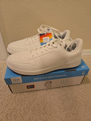 #ad New Aldi Gear Men#x27;s Sneakers Size 11 White 830710 $8.79