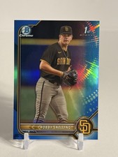 Robby Snelling 2022 Bowman Draft True Blue Refractor /150 Chrome 1st BDC-82