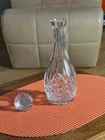 BEAUTIFUL VINTAGE CUT CRYSTAL LIQUOR DECANTER WATERFORD ? CZECH ?