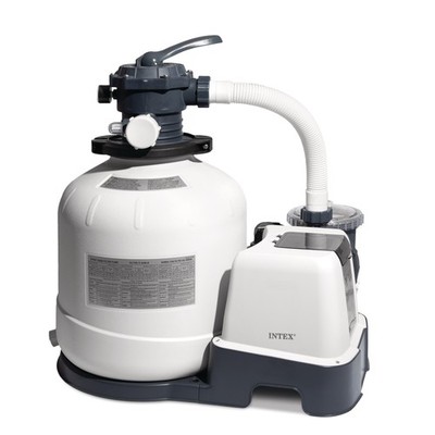 Intex 2,150 GPH Krystal Clear Saltwater System & Sand Filter Pump (Open Box)