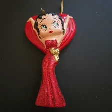 2004 Kurt S. Adler Betty Boop Character RED Christmas Ornament  
