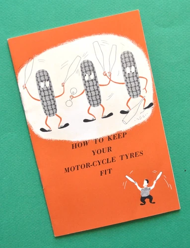 1958 Motorcycle Service Manual Book Dunlop Tire Ariel AJS Triumph Norton BSA