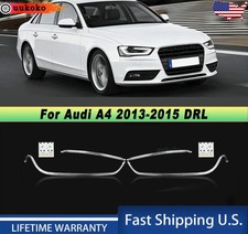 2pcs Headlight Guide Plate Daytime Running Tube Bar For Audi A4 2013-2015 Drl 2pcs Headlight Guide Plate Daytime Running Tube Bar For Audi A4 2013-2015 Drl