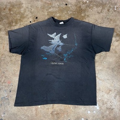 Vintage Faded Cayman Island Stingrays T Shirt Made In USA Size XL