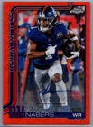 2025 Topps Chrome Malik Nabers Chrome Autographs (RAW)