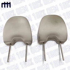 2009-2010 Subaru Forester Front Left Right Driver Passenger Headrest Gray Pair