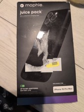 GENUINE mophie Juice Pack Battery Case for Apple iPhone 15 Pro Max - Black