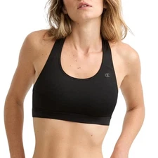 Champion Women's Compression Sports Bra Black Size Medium Racerback Moderate NEW