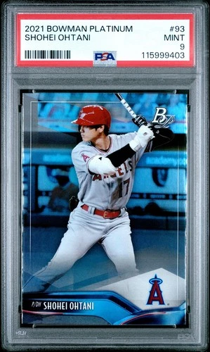2021 Bowman Platinum SHOHEI OHTANI #93 PSA 9 MINT