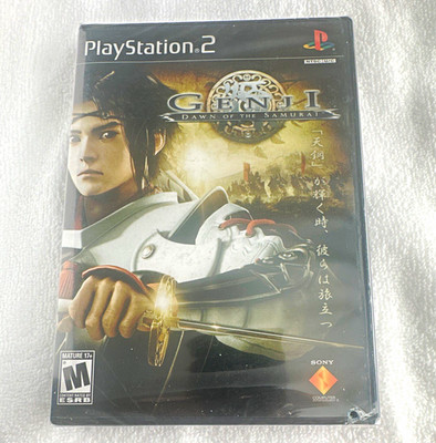Genji: Dawn of the Samurai PS2 Factory Sealed (drilled hole see pic)