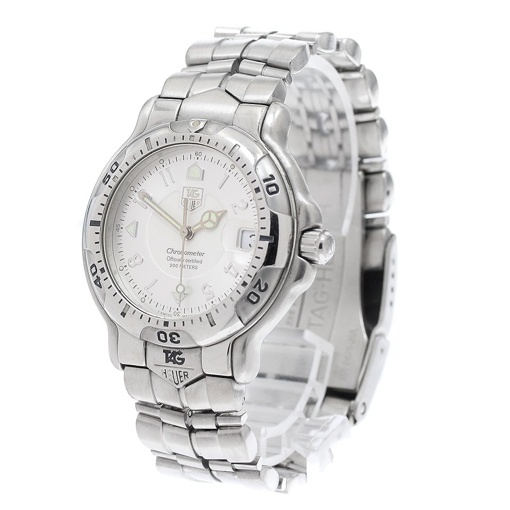 TAG HEUER 6000 series WH5111-K1 Date Silver Dial Automatic Men's