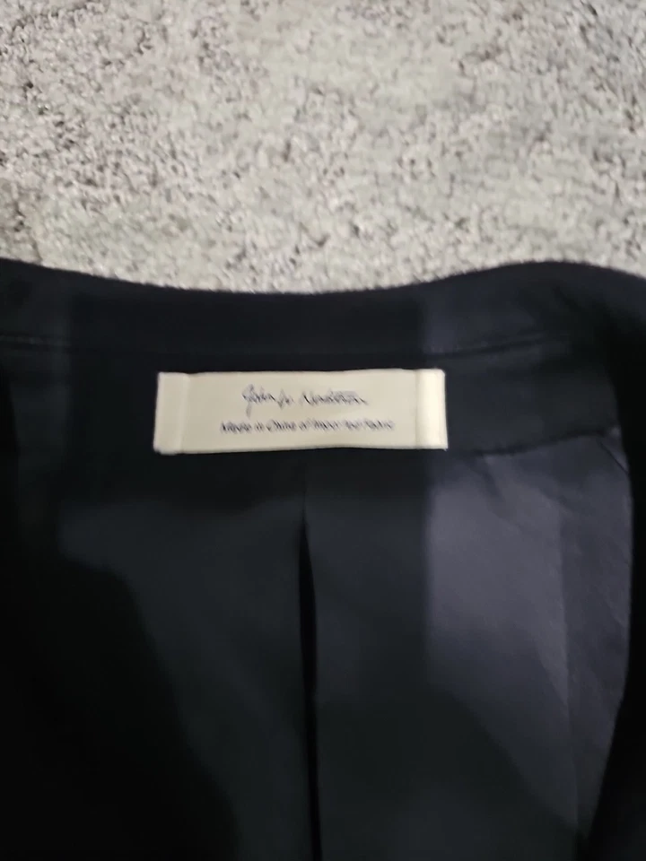 John W. Nordstrom Wool Cashmere Overcoat Mens 44R Italy 4 Button Lined - Image 2 of 4