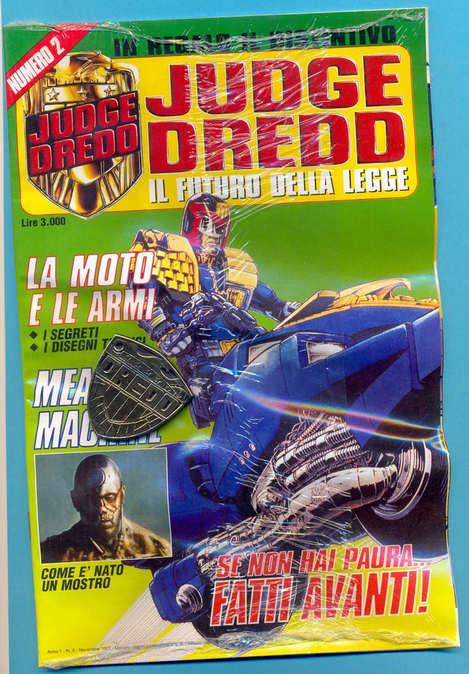 JUDGE DREDD # 2 Ancora sigillato con Distintivo