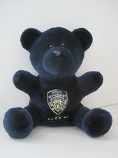 NYPD Police Department Blue Plush Bear Souvenir GUC