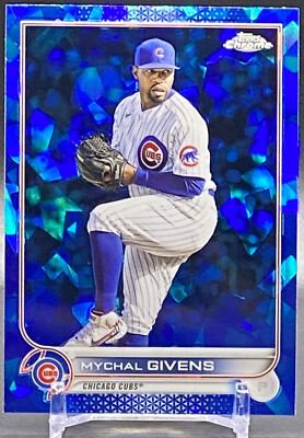 2022 Topps Chrome Update Sapphire #US140 MYCHAL GIVENS Chicago Cubs