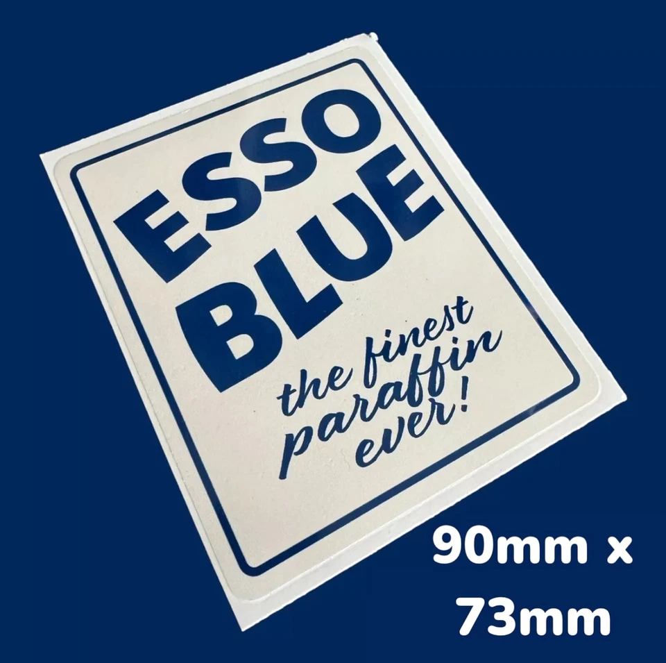 Esso Blue Paraffin vintage jug pourer can Vinyl sticker Classic Bottle Pint Can - Image 4 of 4