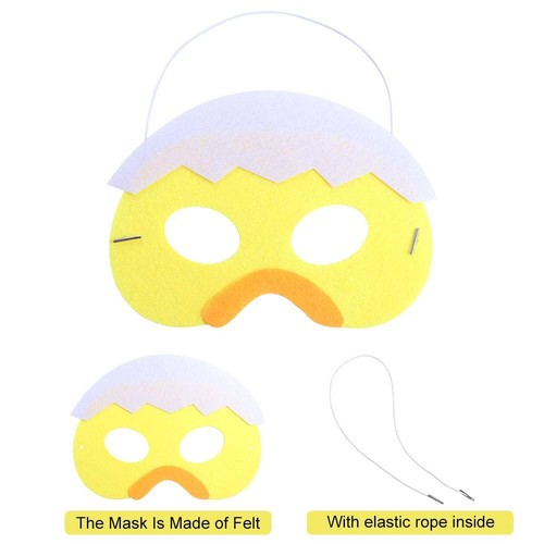 Exquisite Easter Felt Mask Cute Merry Easter Decoration Kids Gift - Picture 7 of 17
