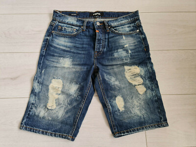 Tigha Herren Jeans Sommer Shorts Solomon deep sky blue  Size 28
