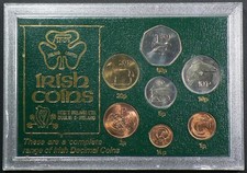 Irish Coins Dublin Uncirculated Set 1982-1988 Decimal #21847