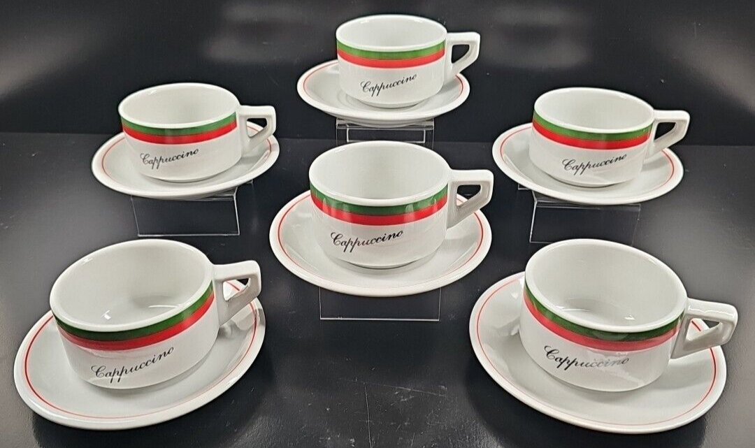  BIANCA カップ＆ソーサー6客セット 6) BIA Cordon Bleu Coffee Break Cappuccino Mug Saucer Set Cups