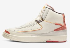 Nike Air Jordan Retro 2 Maison Chateau Rouge Sail Orange DO5254-180 Mens New