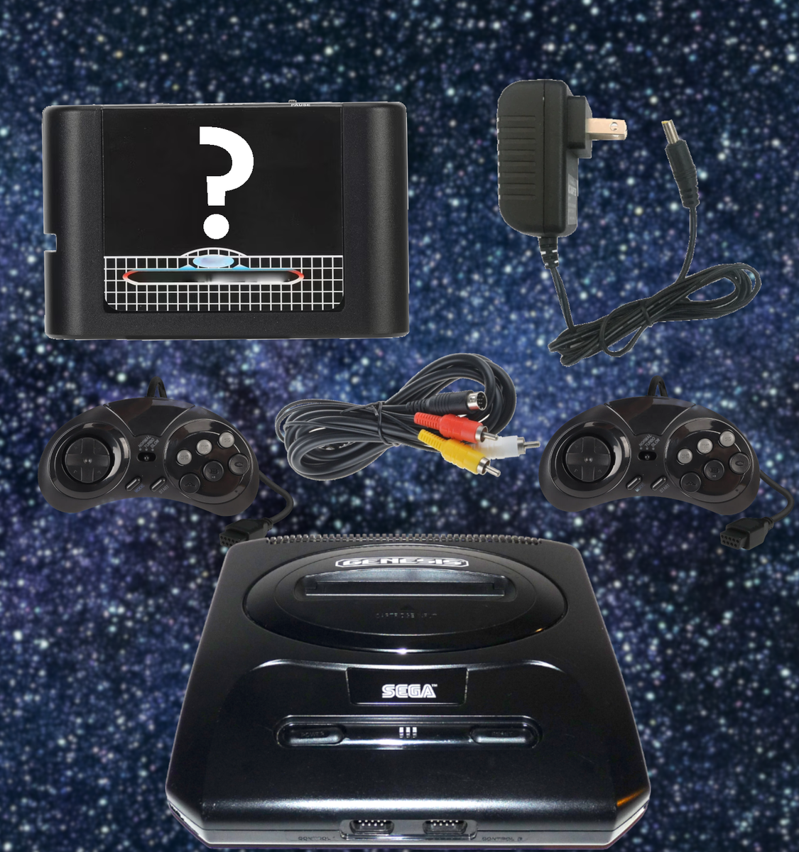 Sega Genesis Console Complete with Cords, Controllers, and a FREE