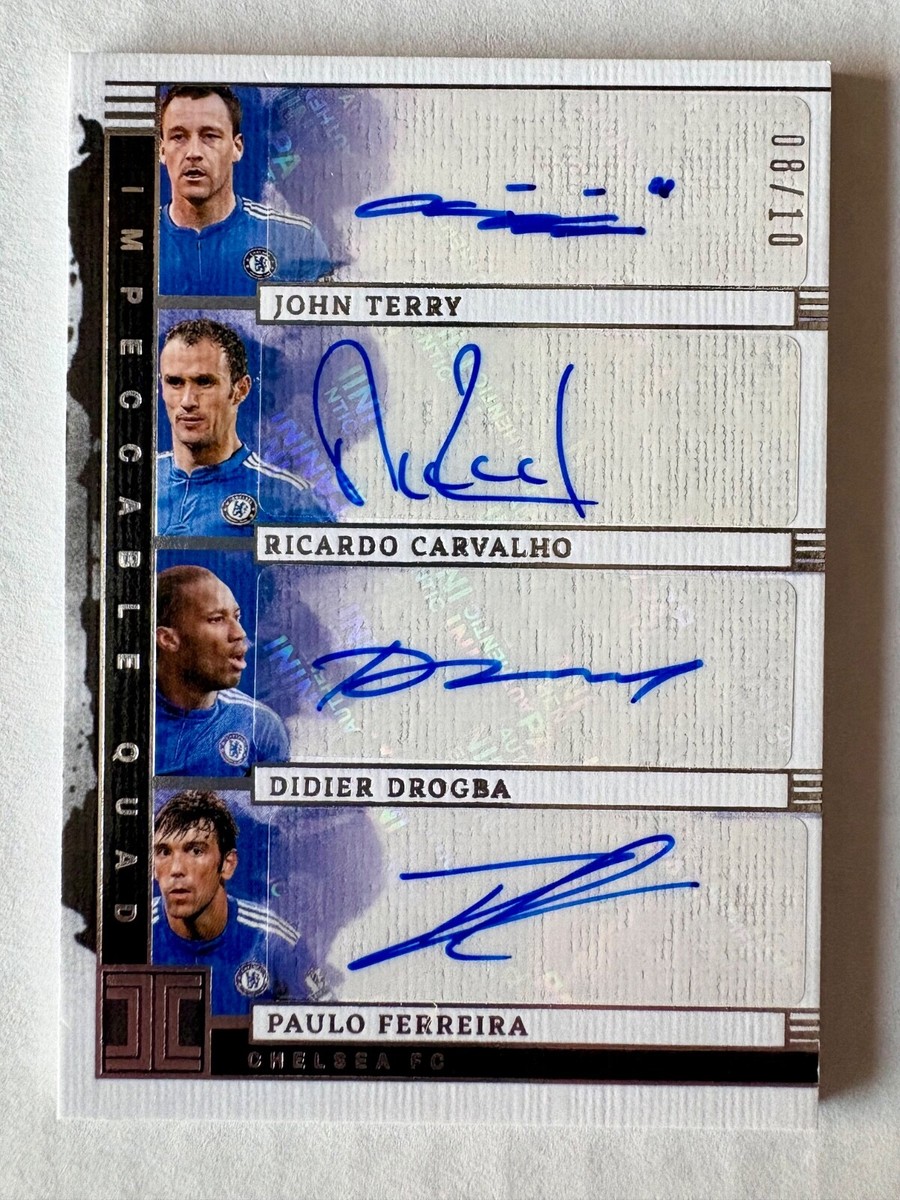 2024-25 Impeccable Terry, Drogba, Ferreira, Carvalho Quad