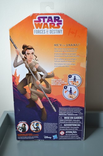 STAR WARS FORCES OF DESTINY : REY OF JAKKU 11" ACTION FIGURE / DOLL NEW & SEALED - Picture 2 of 2