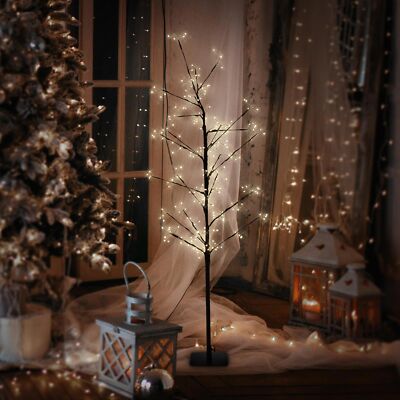 240 LED Lichterbaum Leuchtbaum Dekobaum Timerfunktion Baum Warmweiss 120 cm