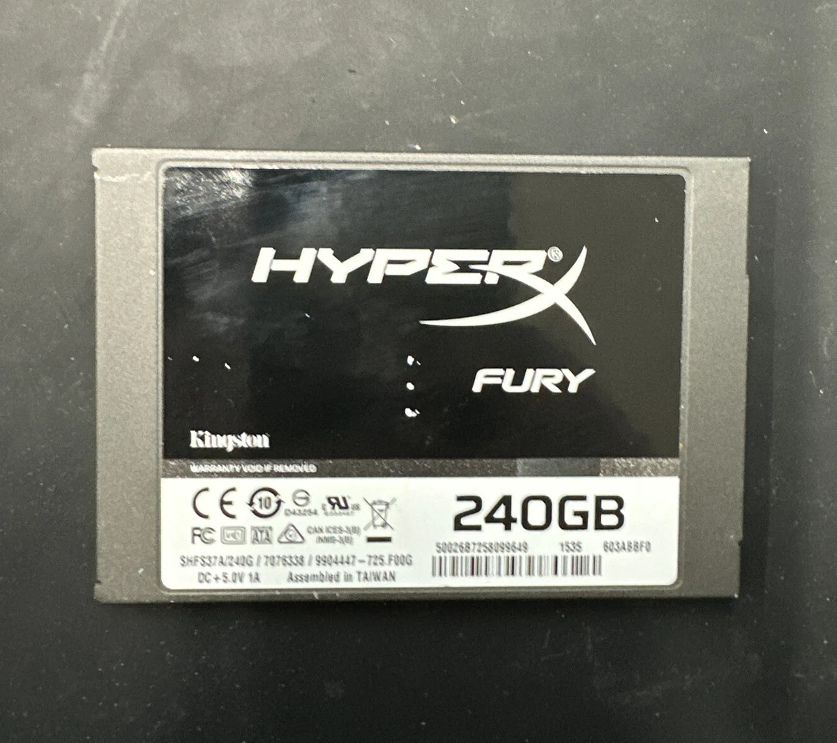 Kingston HyperX FURY 240GB Internal SSD SATA 3 - SHFS37A/240G Solid State | eBay