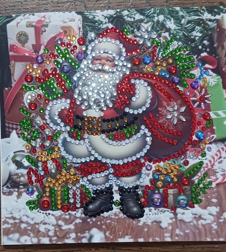 Christmas Diamond Art Santa Greeting Cards / Pick & Choose - Picture 5 of 7