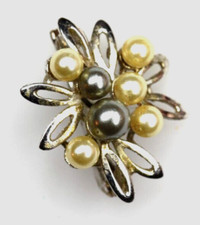 Vintage Schmuck Brosche Anstecknadeln Accessoires Kunstperlen