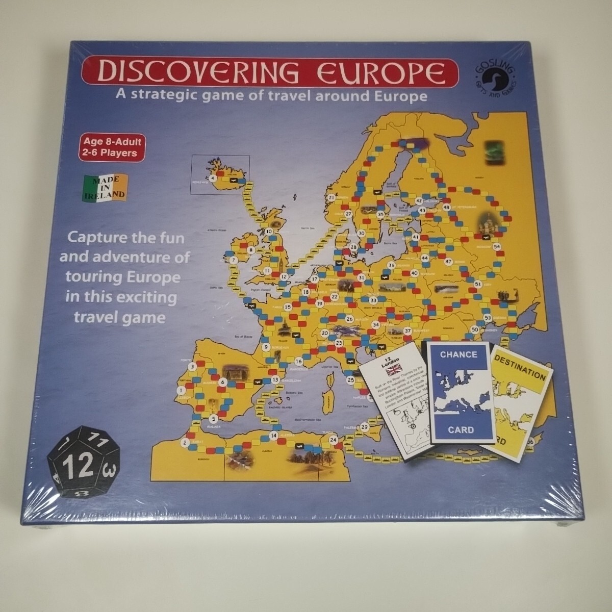 Discovering Europe - A Strategic Game Of Travel Around Europe - Gosling Games