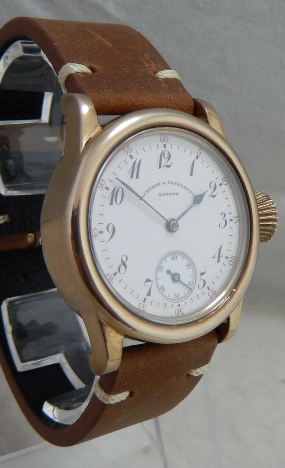 Movimiento Reloj Bolsillo Vacheron Constantin En Bronce Personalizado 35mm Estuche Muñeca 1912 Foto 2 de 4