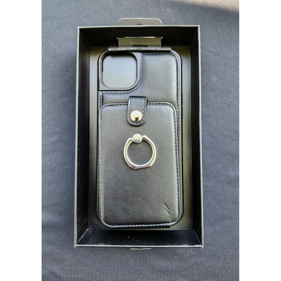 FOR APPLE IPHONE 15 ZIZO LEATHER WALLET CASE/WITH TEMPERED GLASS - Image 2 of 4