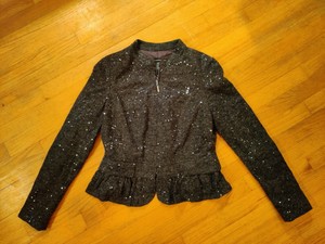 sequin peplum jacket