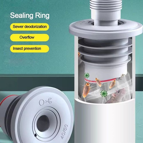 Anti odor Stopper Floor Drain Drain Cover Water Pipe Plug Pipe Sealing Ring