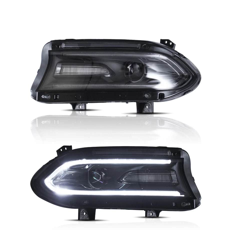Headlamp Assembly For Dodge Charger 2015-2023 LED DRL Headlights Left&Right Side Foto 3 de 4