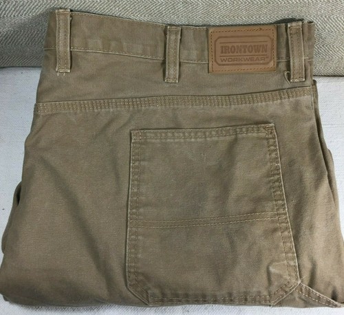 Men's Carpenter Jeans 46 x 32 Tan Brown 