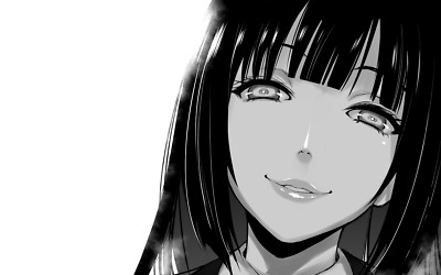 Anime kakegurui jabami yumeko girls hime cut low Playmat Game Mat Desk