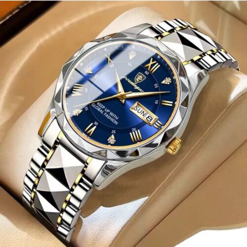Reloj de pulsera Poedagar Top marca de lujo para hombre impermeable fecha luminosa semana reloj para hombre - Imagen 7 de 7
