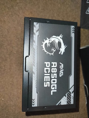 MSI MAG A850GL 80+ Gold PCIE 5.0 850W Fully Modular Gaming PSU - Photo 5/9