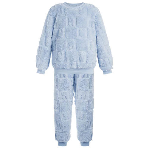 Kids Childrens Warm Fleece Pyjamas Set For Girls Boys Sleepwear 2 Pieces Sets - Bild 6 von 56