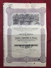 The Central Elektrische Du Nord 1923 Van Halleren Brüssel Action