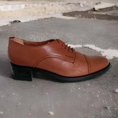 BALLY Vintage - Oxford Halbschuhe, Gr. 39, hellbraun, Leder