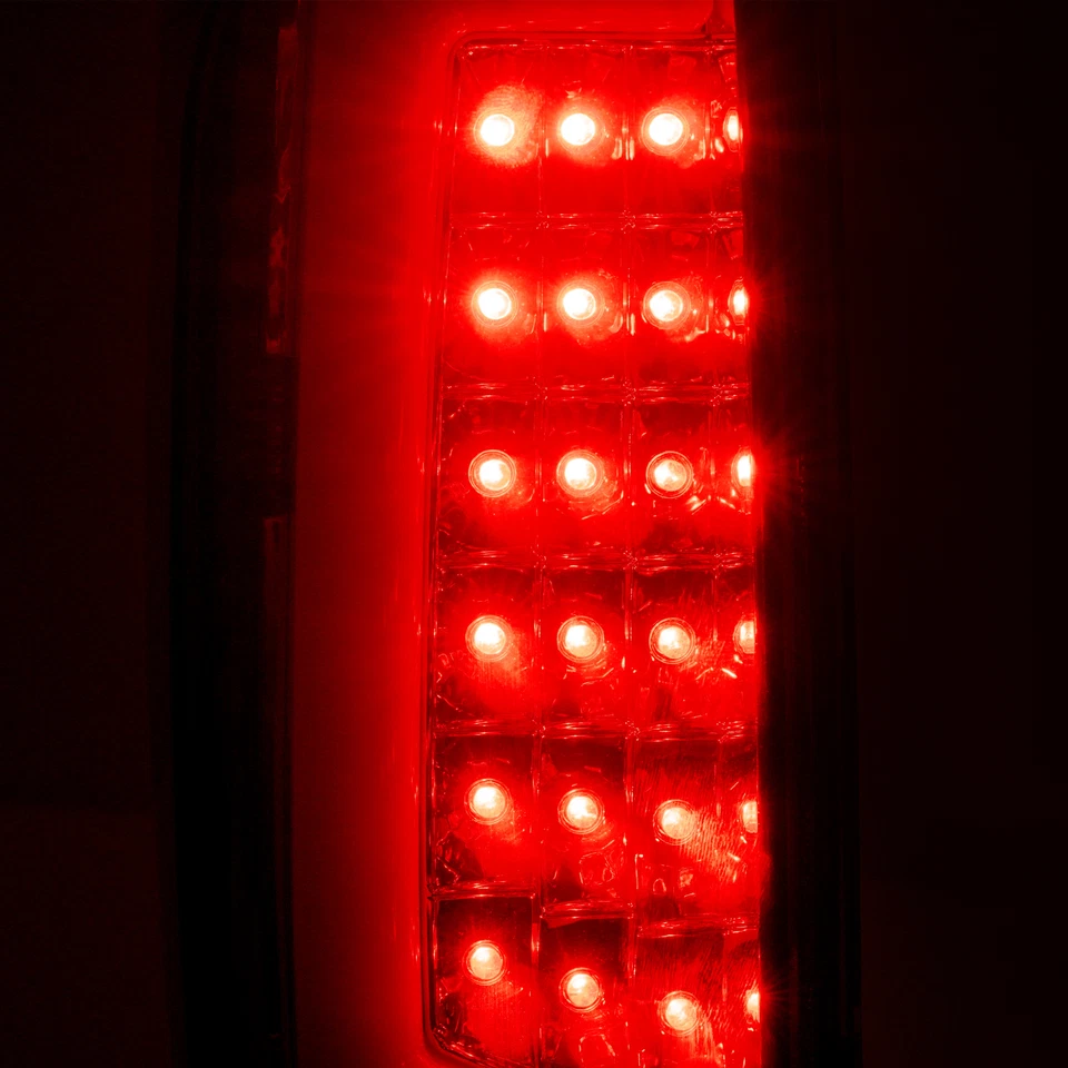 For Chevy Colorado GMC Canyon 2004-2012 Red/Chrome LED Tail Lights Brake Lamps Foto 4 de 4